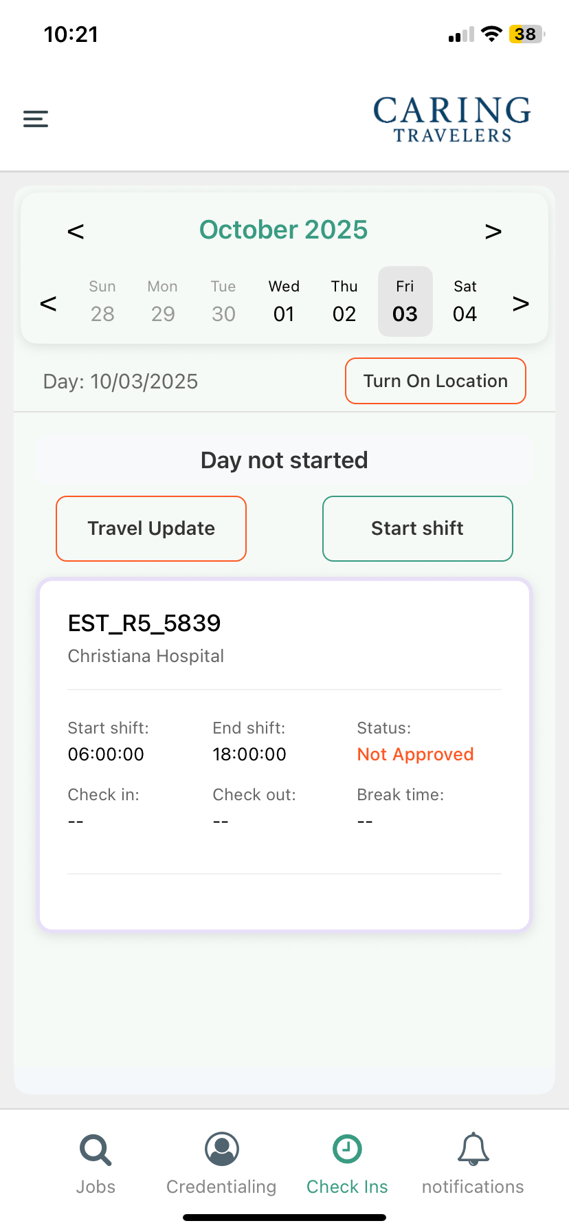 Mobile App Interface